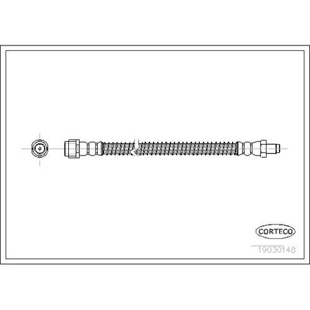 CORTECO Brake Hose, 19030148 19030148